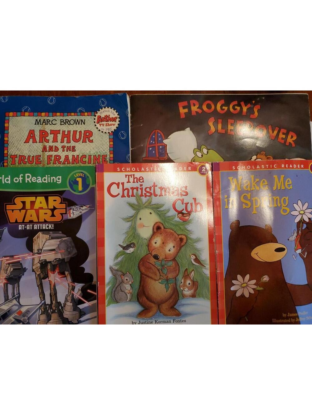2nd Grade Book Lot Star Wars, Wake Me in Spring, Christmas Cub, Arthur Sleepover